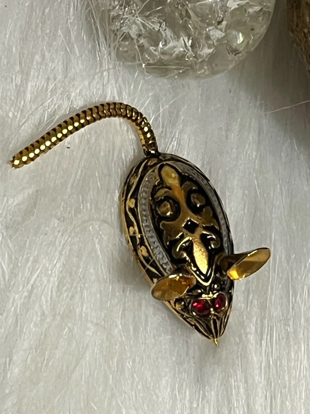 Vintage Small Mouse Brooch